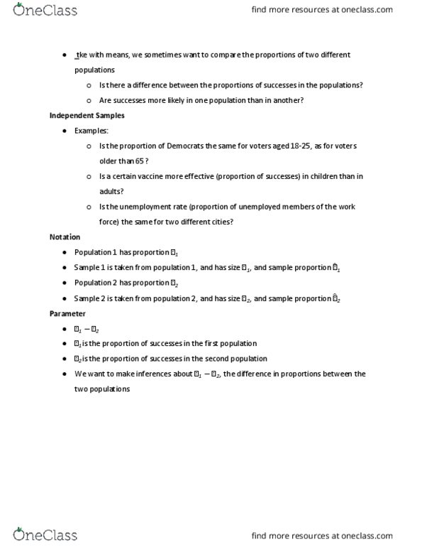 STA 13 Lecture Notes - Lecture 22: Sampling Distribution thumbnail