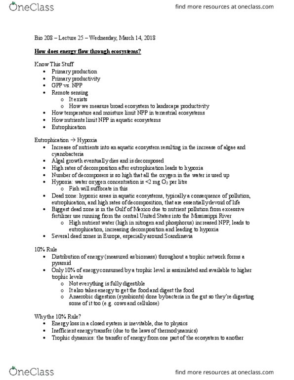 BIOL208 Lecture Notes - Lecture 25: Herbivore, Competitive Exclusion Principle, Metapopulation thumbnail