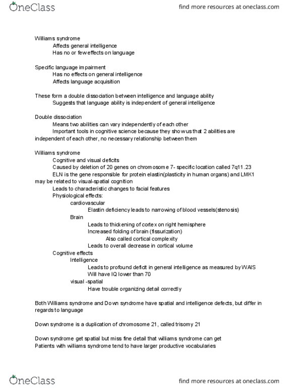 LING 1010 Lecture Notes - Lecture 14: Foxp2, Twin Study, Ke Family thumbnail