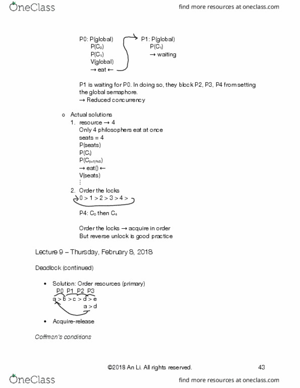 COMP 409 Lecture Notes - Lecture 9: Kolmogorov Space, Chopsticks, Actor Model And Process Calculi thumbnail