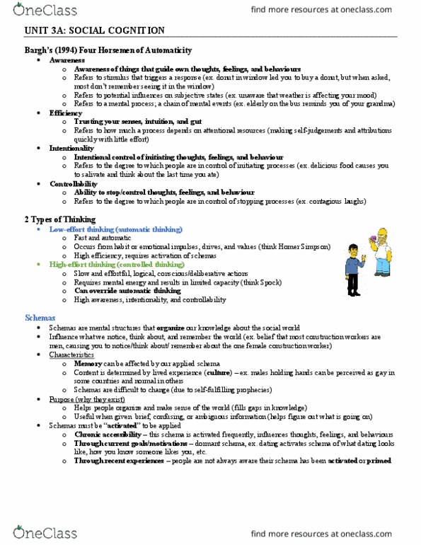 Psychology 2070A/B Lecture Notes - Lecture 3: Tim Hortons, Counterfactual Conditional, Fundamental Attribution Error thumbnail