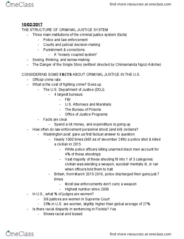 CRM/LAW C7 Lecture Notes - Lecture 1: Loose Coupling, Sensemaking thumbnail