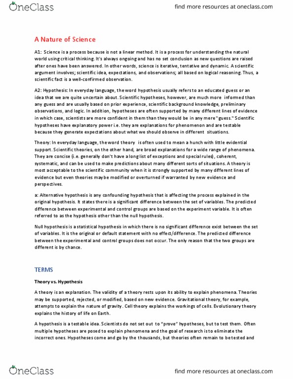 BIOL 1001 Lecture Notes - Lecture 5: Human Height, Rpob, Continental Drift thumbnail