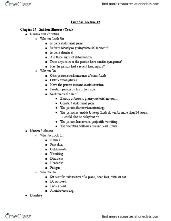 HLTH 216 Lecture Notes - Lecture 42: Laxative, Bloating, Constipation thumbnail