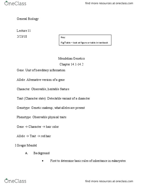 01:119:115 Lecture Notes - Lecture 11: Chromosome, Meiosis, Genetic Recombination thumbnail