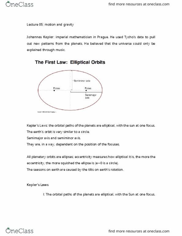 ASTR 3 Lecture Notes - Lecture 5: Isaac Newton, Geocentric Model, Orbital Period thumbnail