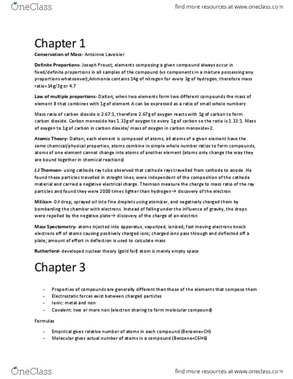 CHMA10H3 Lecture Notes - Ideal Gas Law, Partial Pressure, Hydrogen Peroxide thumbnail