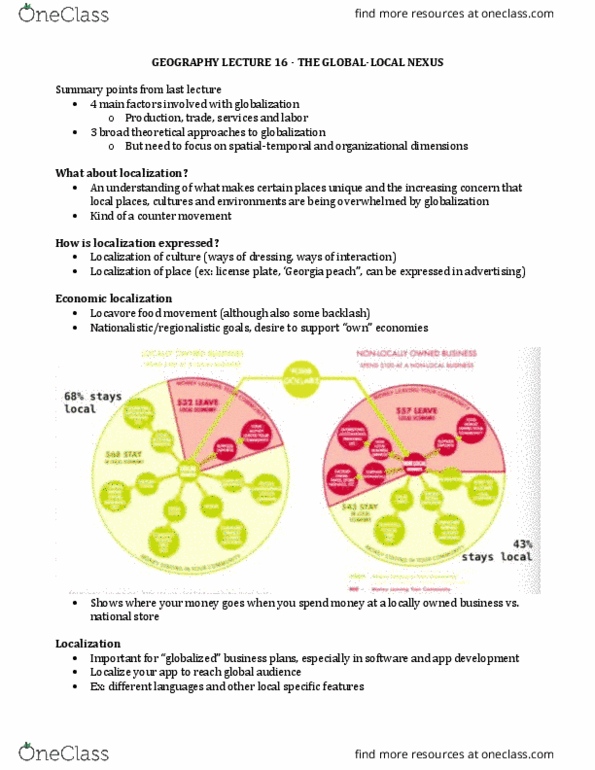 GEOG 210 Lecture Notes - Lecture 16: Medical Transcription, Call Centre, Natural Resource thumbnail