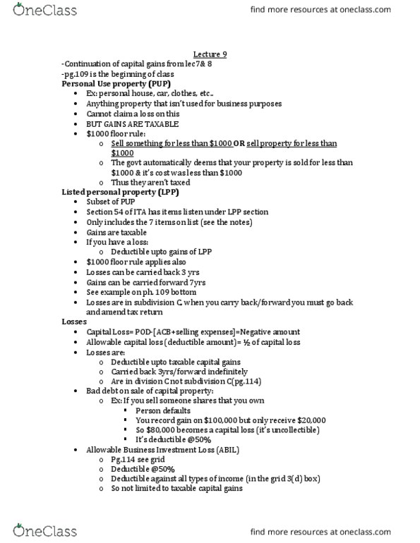 ACCO 340 Lecture 9: Lecture 9 thumbnail