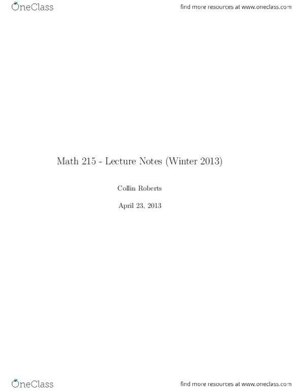 MATH215 Lecture : Lecture Notes.pdf thumbnail