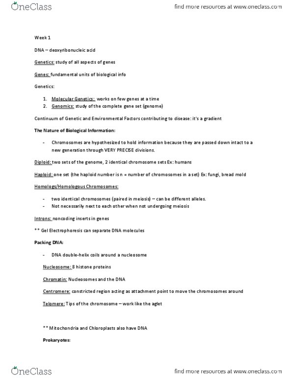 HMB265H1 Chapter Notes -Alkaptonuria, Aspergillus, Western Blot thumbnail