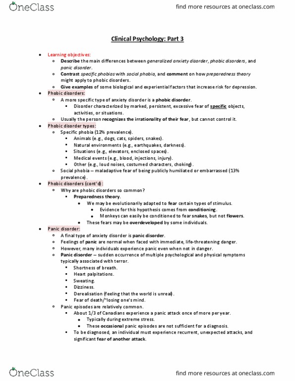 PSYA02H3 Lecture Notes - Lecture 25: Hypersomnia, Heritability, Bulimia Nervosa thumbnail