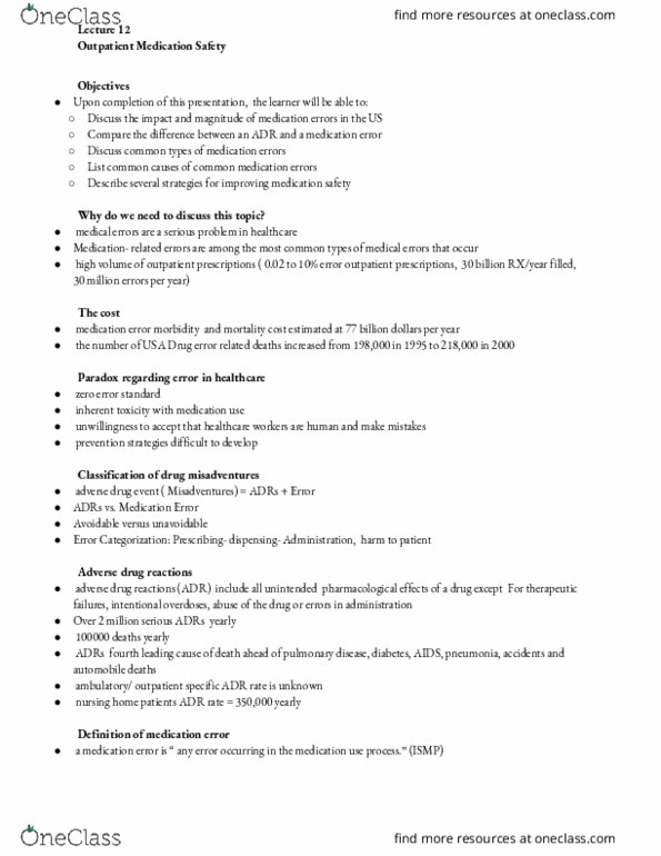 BCP 405 Lecture Notes - Lecture 12: Thalidomide, Penicillin, Middle-Earth Role Playing thumbnail