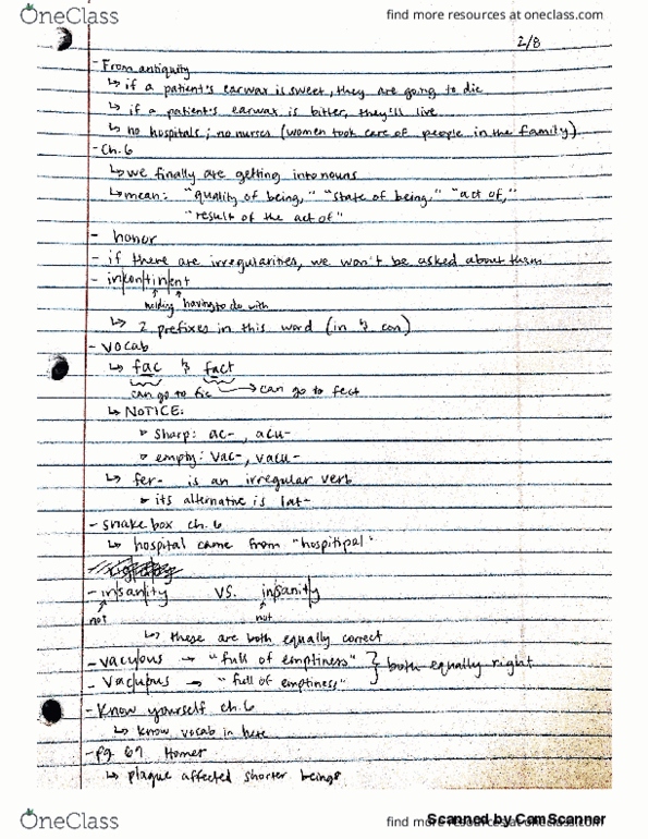 CLASSICS 205 Lecture 4: classics 205 2:8 notes thumbnail