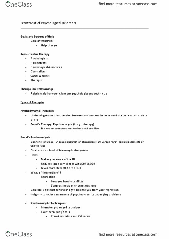 PS101 Lecture Notes - Lecture 14: Selective Serotonin Reuptake Inhibitor, Tardive Dyskinesia, Alcoholic Drink thumbnail