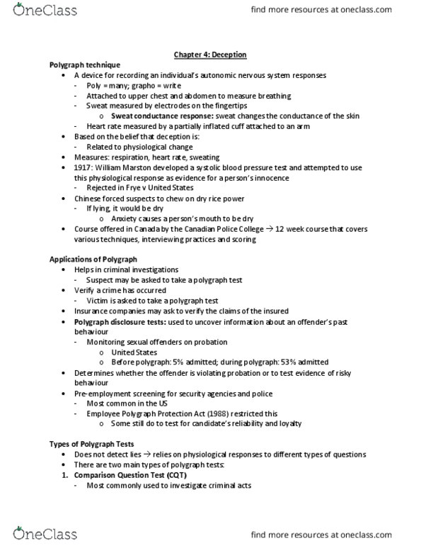 Psychology 2032A/B Chapter Notes - Chapter 4: Sick Role, Factitious Disorder, Structured Interview thumbnail