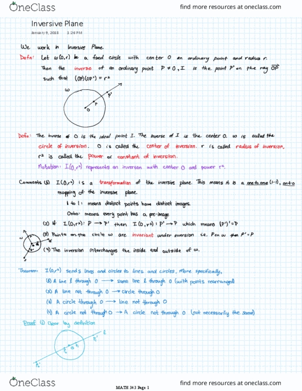 MATH343 Lecture 9: Inversive Plane thumbnail