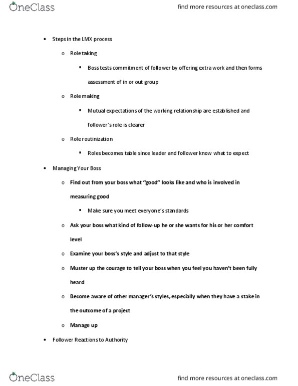 MGT 304 Lecture 24: Steps in the LMX process thumbnail