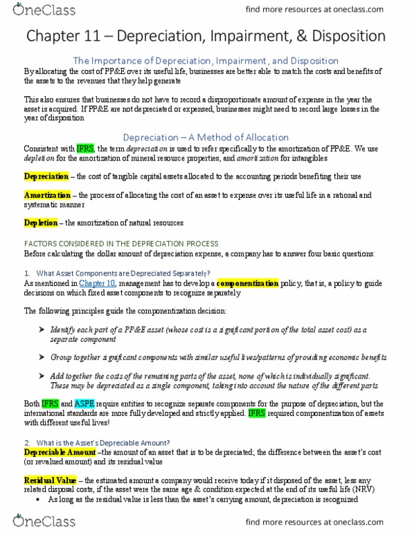 COMM-3016EL Chapter Notes - Chapter 11: Liquidating Distribution, Income Statement, Write-Off thumbnail
