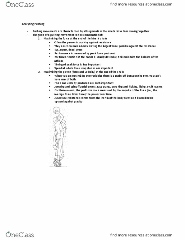 Kinesiology 2241A/B Lecture Notes - Lecture 3: Olympic Weightlifting thumbnail