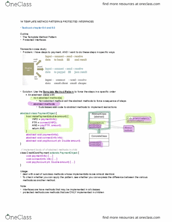 COMP 303 Lecture Notes - Lecture 14: Null Pointer, Multiple Inheritance thumbnail