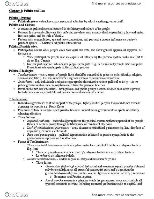 BUS 346 Chapter Notes - Chapter 3: Hindu Law, North American Free Trade Agreement, Member States Of The United Nations thumbnail