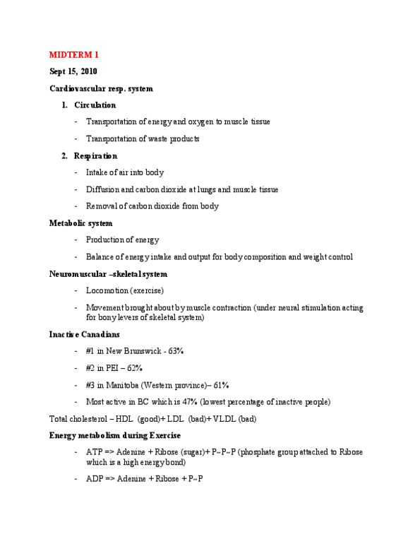 KINE 4010 Lecture Notes - Creatine Supplements, Dietary Supplement, Anaerobic Glycolysis thumbnail