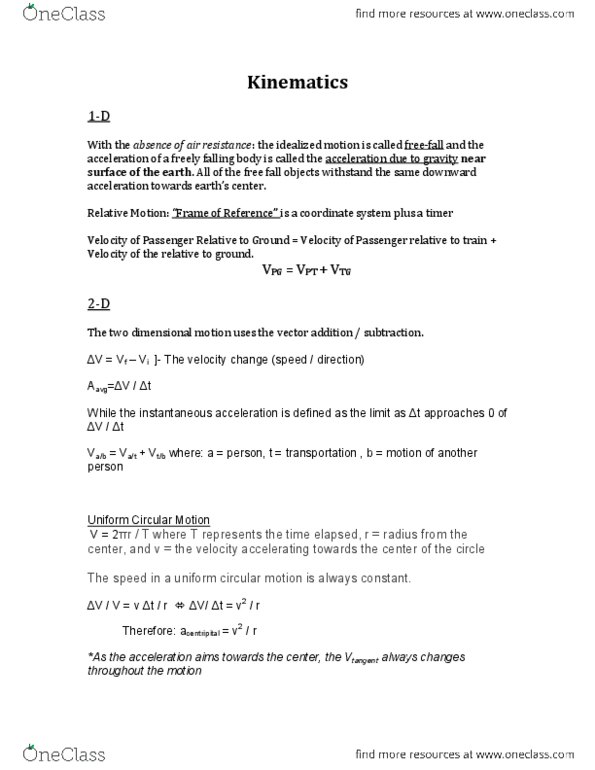 PHY136H5 Lecture Notes - Gravitational Constant, Ferris Wheel, Friction thumbnail