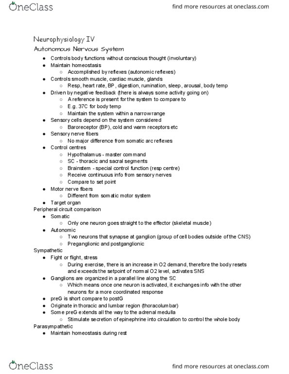 ANSC 3080 Lecture Notes - Lecture 24: Atropine, Enteric Nervous System, Asthma thumbnail