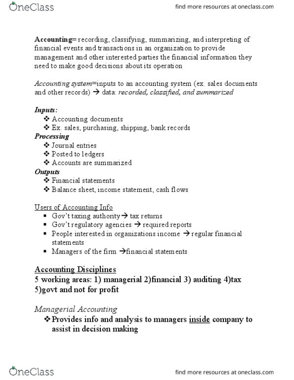 AFM131 Lecture Notes - Lecture 16: Current Liability, Forensic Accounting, Inventory Turnover thumbnail