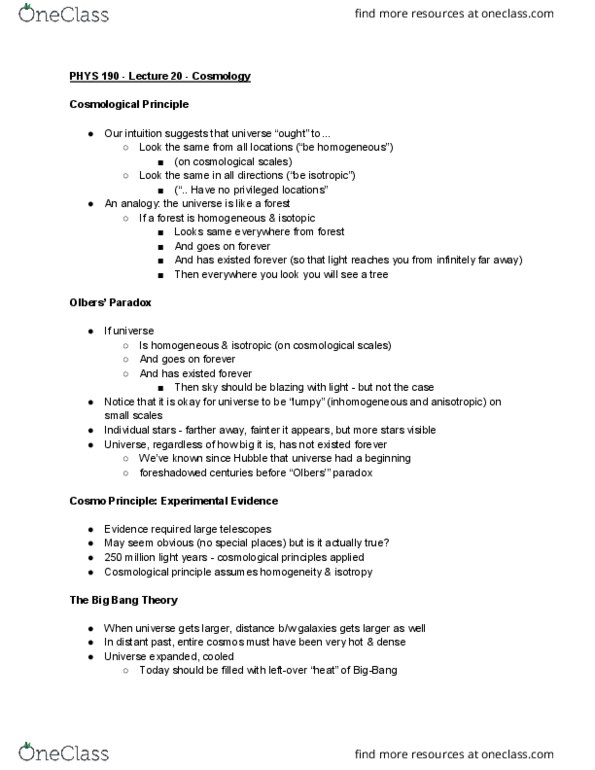 PHYS 190 Lecture Notes - Lecture 20: Anisotropy, Microwave Oven, Smoking Gun thumbnail