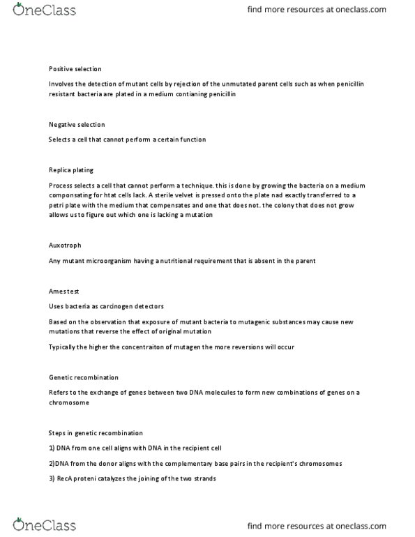 MCB 3020L Lecture Notes - Lecture 39: Horizontal Gene Transfer, Plasmid, Petri Dish thumbnail