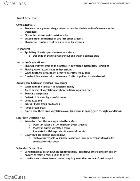 GGR217H5 Lecture 10: Lec 10- Runoff Generation thumbnail