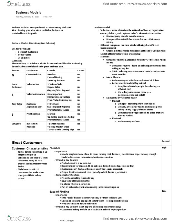 COMM101 Lecture Notes - Private Label, Vertical Service Code, Yield Management thumbnail