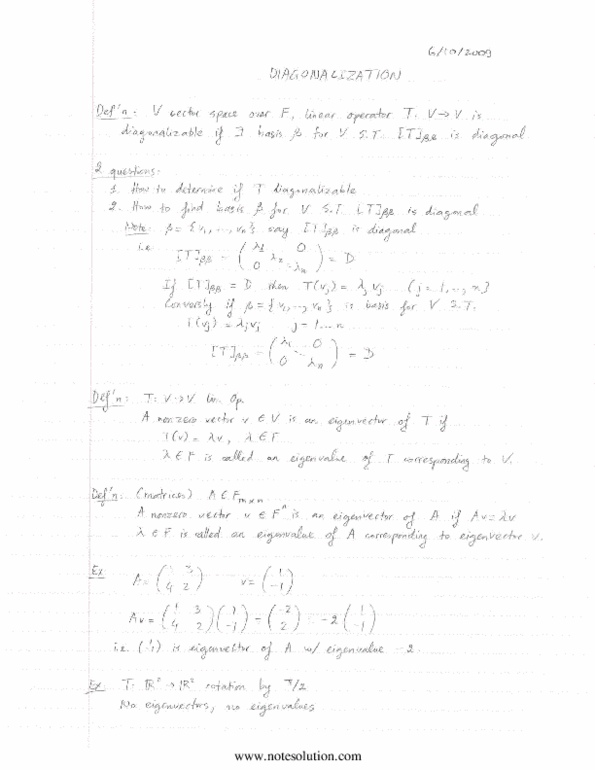 MAT224H1 Lecture Notes - Null Character, Invertible Matrix, Toyota Racing Development thumbnail