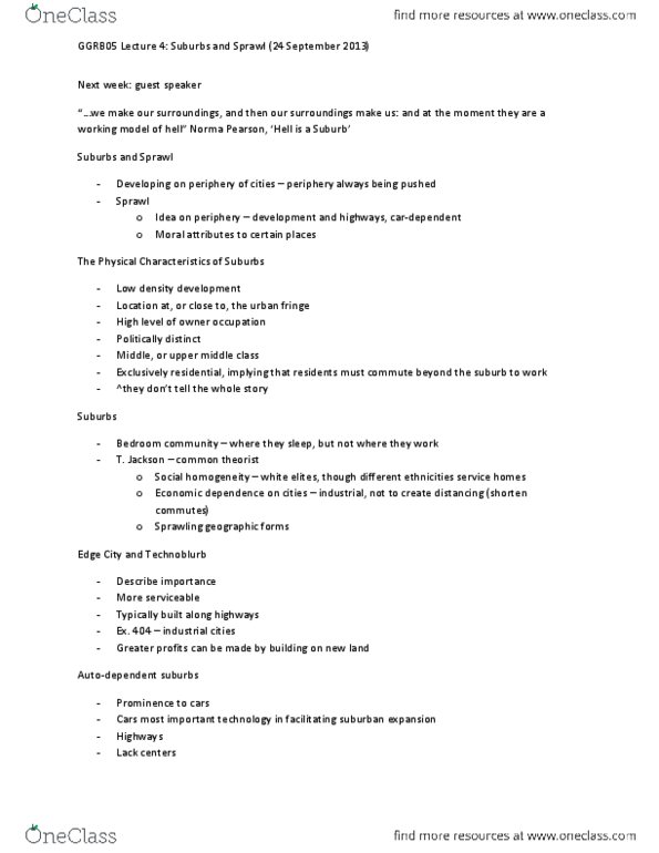 GGRB05H3 Lecture Notes - Lecture 4: Human Scale, Transect, Urban Design thumbnail