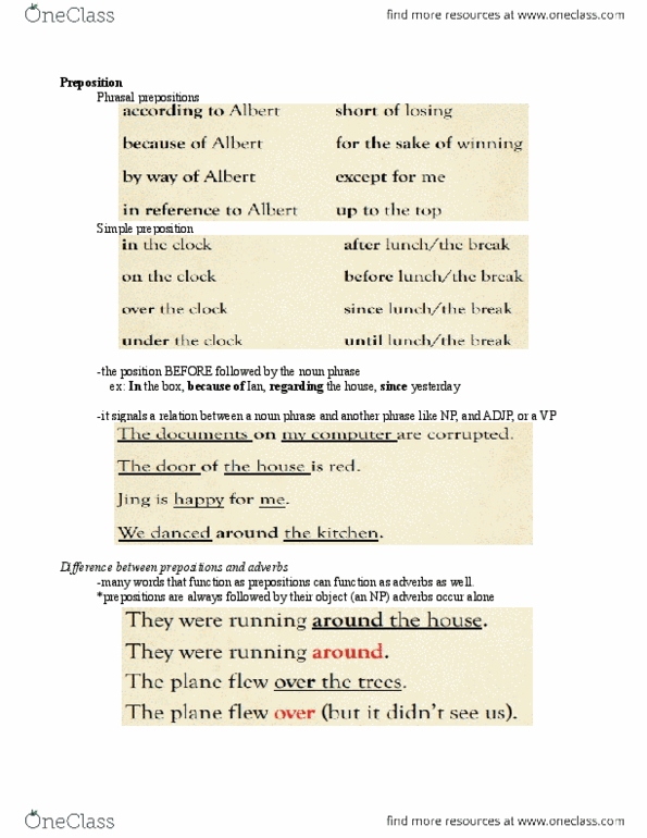 LIN204H5 Lecture Notes - Chart Attack, Phrasal Verb, Independent Clause thumbnail