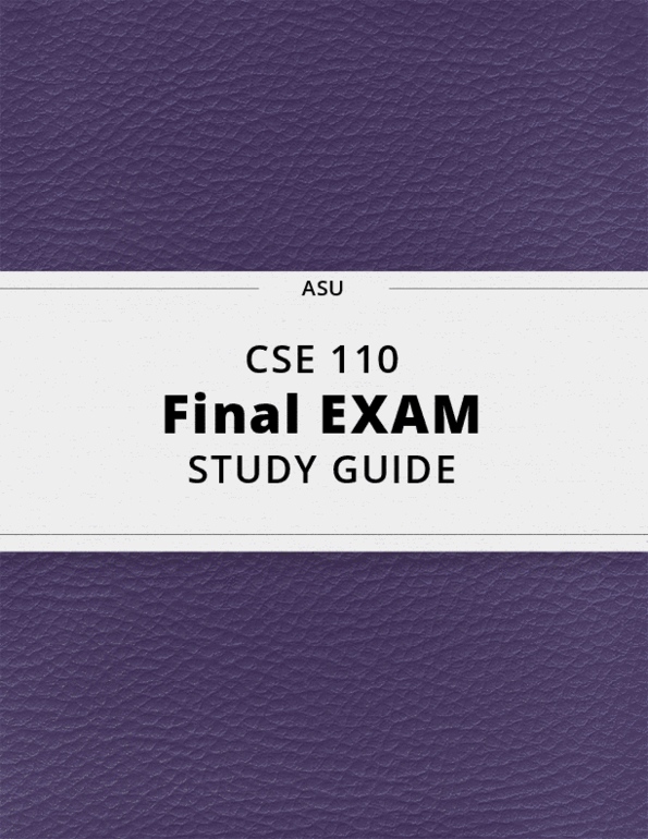 CSE 110 Final Exam Guide Comprehensive Notes for the exam ( 66 pages