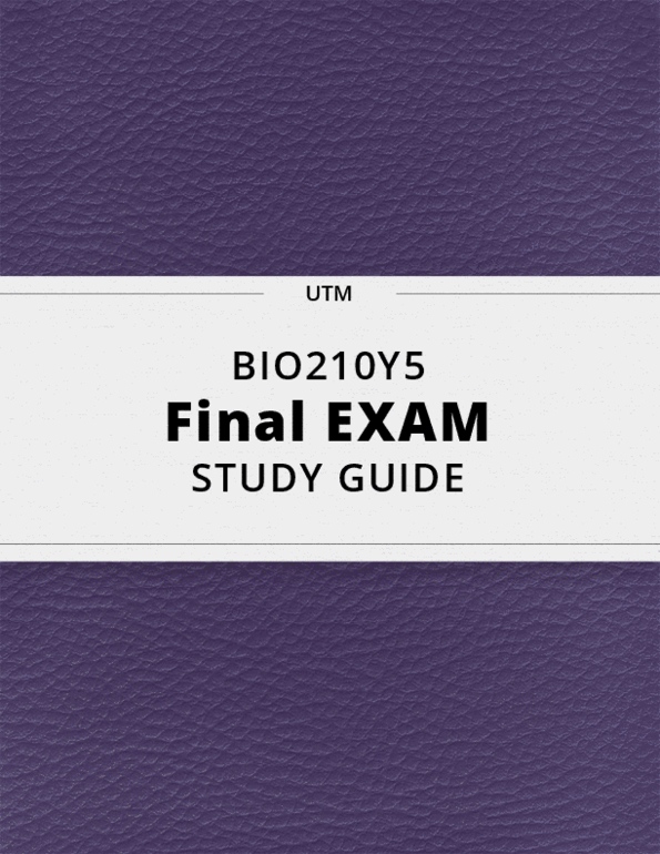 bio 210 final exam