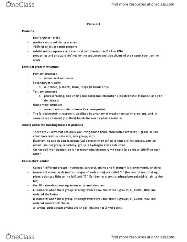 MBB 222 Lecture Notes - Lecture 7: Acid Dissociation Constant, Cell Nucleus, Guanidine thumbnail