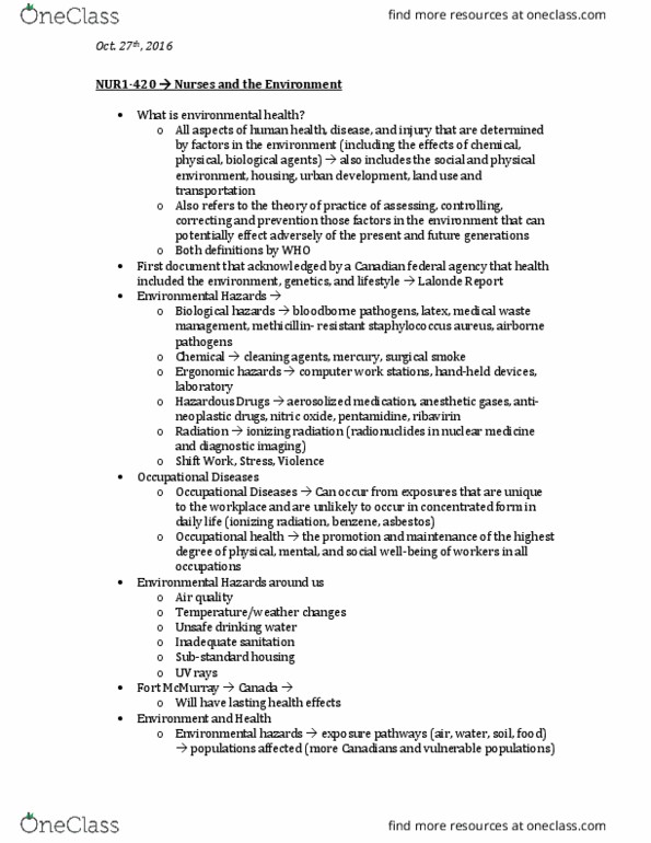 NUR1 420 Lecture Notes - Lecture 7: Waterborne Diseases, Pentamidine, Ribavirin thumbnail