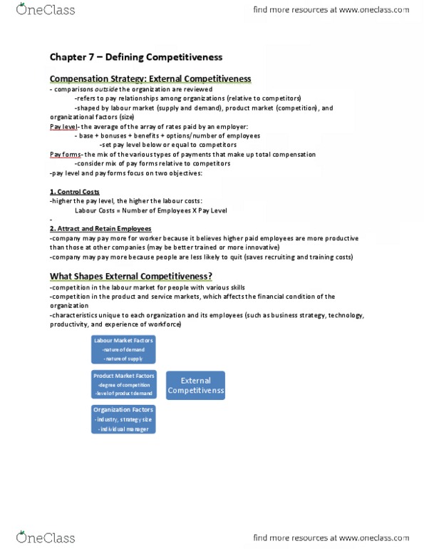 HROB 3010 Chapter Notes - Chapter 7: Reservation Wage, Factors Of Production, Marginal Revenue thumbnail