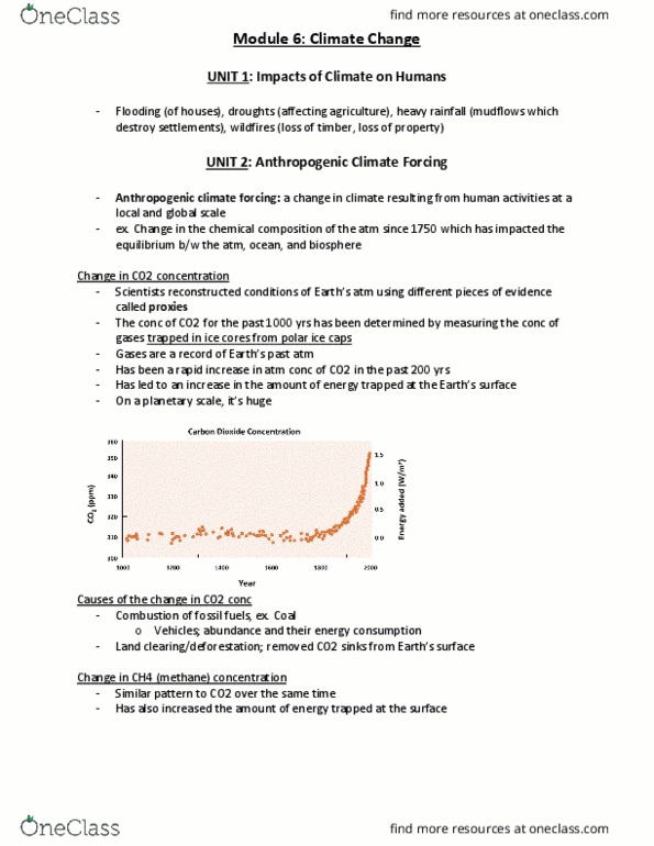 ENVIRSC 1C03 Lecture Notes - Lecture 6: Radiative Forcing, Unit, Livestock Grazing Comparison thumbnail