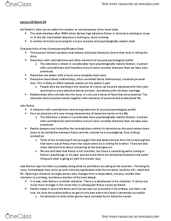 ENGL 399 Lecture Notes - Lecture 19: Comparator, Garrote, Synecdoche thumbnail