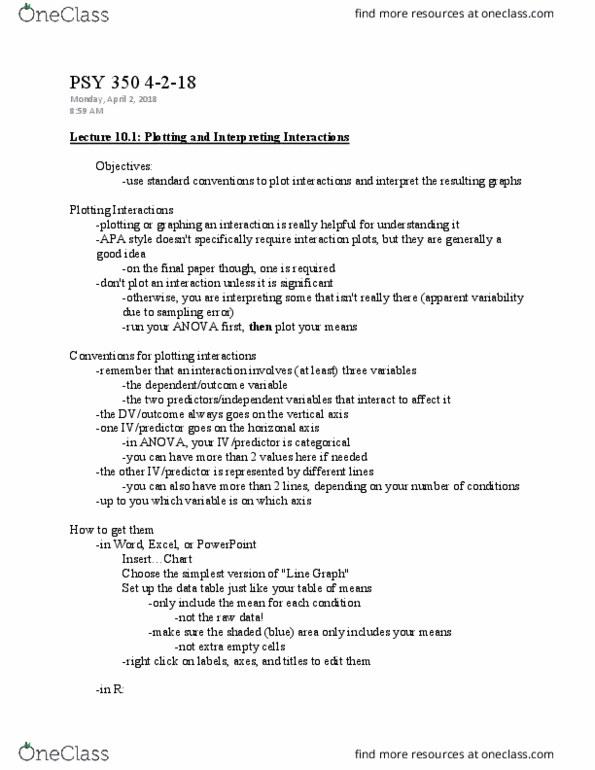 PSY 350 Lecture Notes - Lecture 43: Apa Style, Microsoft Powerpoint, Psy thumbnail