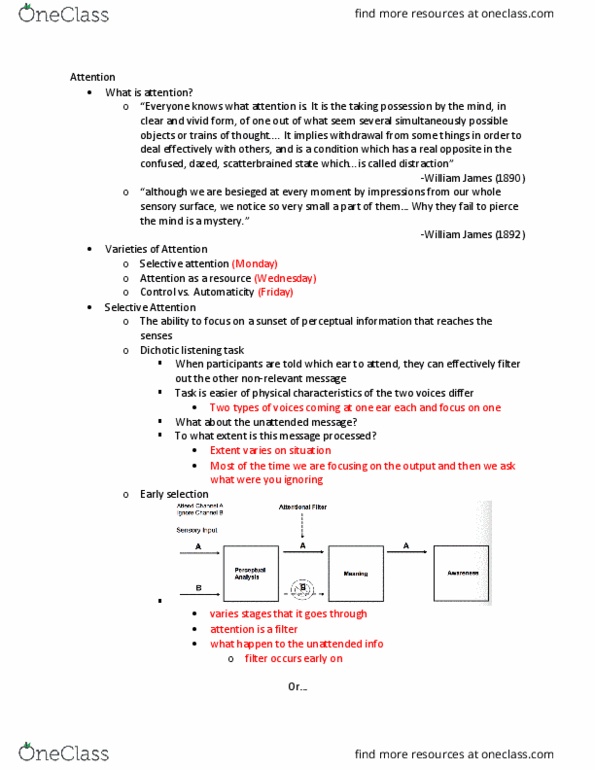 PSYC 2650 Lecture Notes - Lecture 8: Dazed, Automaticity, Visual Search thumbnail