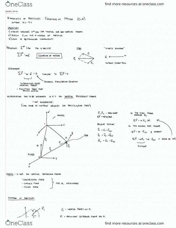 CEE 211 Lecture 40: Equations of Motion thumbnail