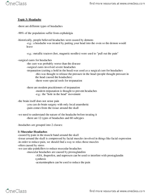 BPS 1101 Lecture Notes - Acetaldehyde Dehydrogenase, Vascular Headache, Hydrolyzed Vegetable Protein thumbnail