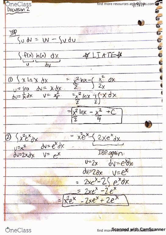 MATH 231 Lecture 2: Math 231 Discussion 2 Notes thumbnail