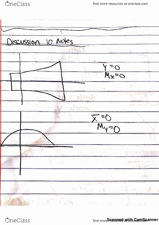 MATH 231 Lecture 10: Math 231 Discussion 10-11 Notes thumbnail